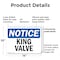 Signmission King Valve, 14 in W x Rectangle, Plastic OS-2PACK-NS-P-1014-L-13901 - alternate 4